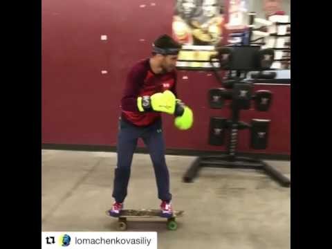 ((WOW)) Vasyl Lomachenko Boxing While Skateboarding - esnews boxing