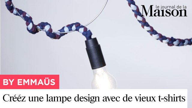 Créez une lampe design avec de vieux tee-shirts