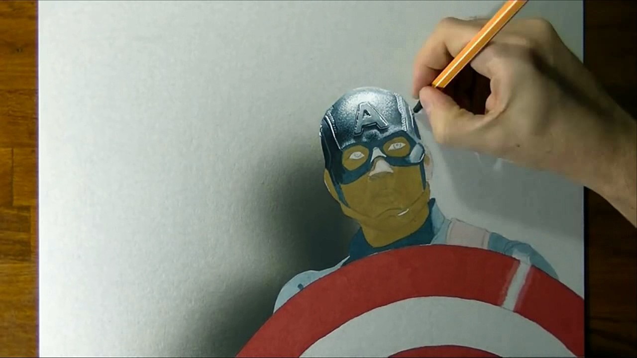 Draw Captain America 2017