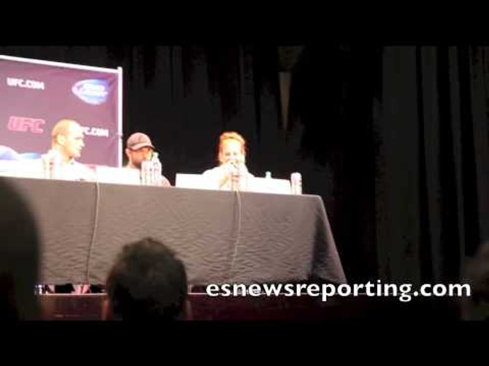 Meisha Tate vs Ronda Rousey trash talk Press Conference