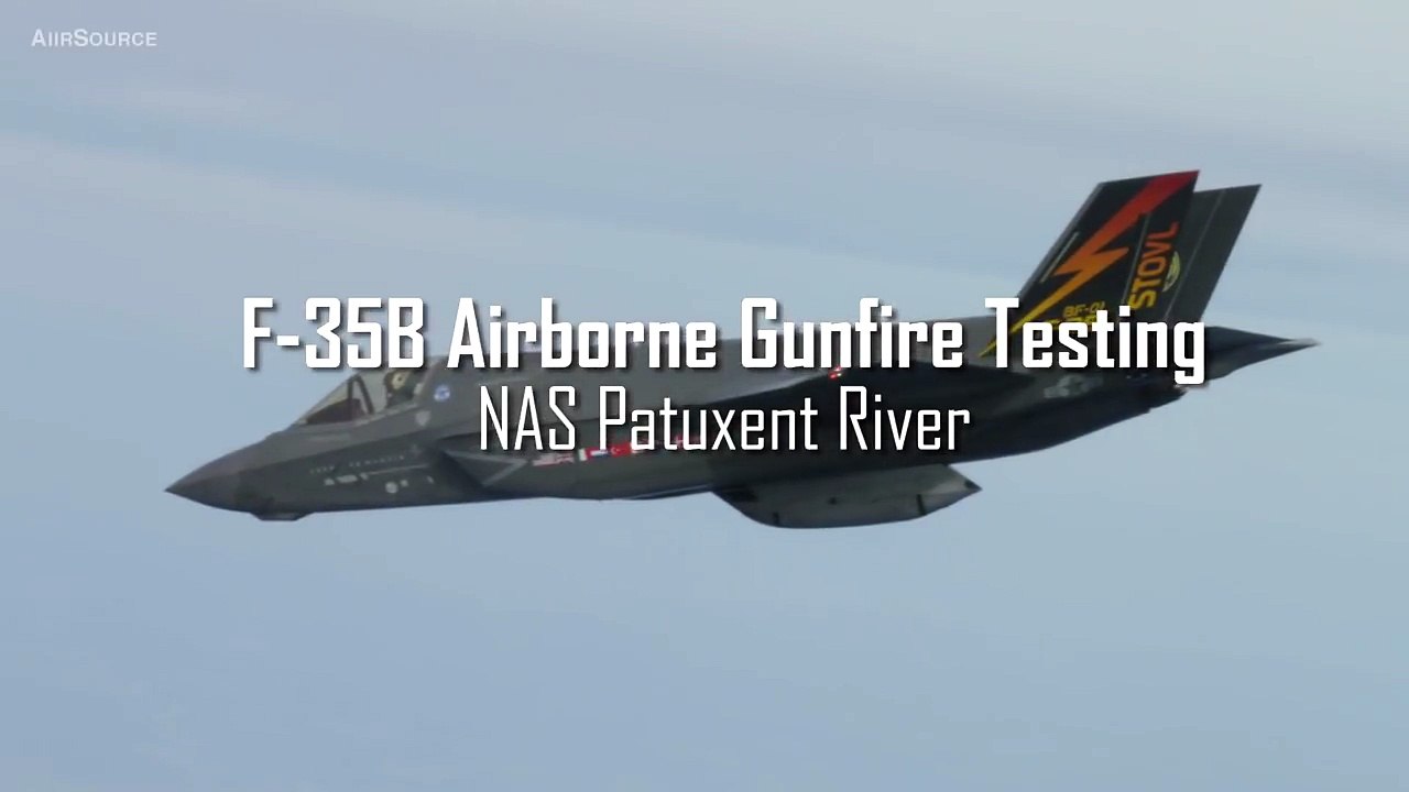 F-35B Airborne Gunfire Testing