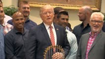 Trump hosts Chicago Cubs at the White House