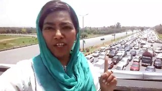 Bad Traffic Jam Due to Protocol of Maryam Nawaz