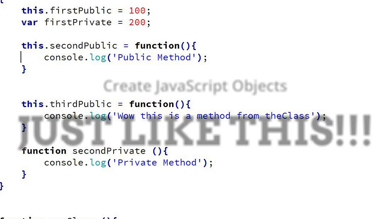 JavaScript Introduction to Object Oriented JavaScript