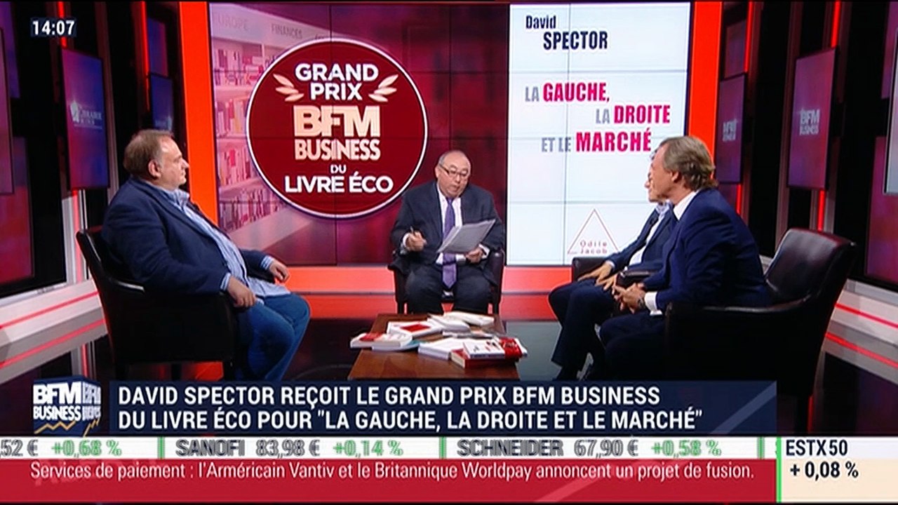 David Spector reçoit le Grand Prix BFM Business du livre éco 2017 - 05/07