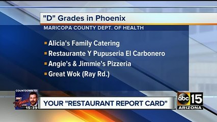 Latest restaurants to fail health inspection