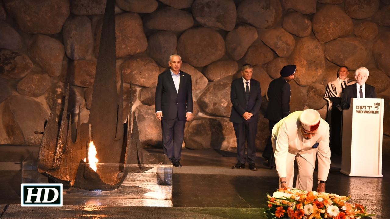 Modi visits Holocaust memorial