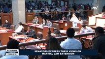 Senators express their views on Martial Law extension