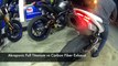 Yamaha FZ-09 Akrapovic Titanium vs Carbon Fiber Exhaust Comparison