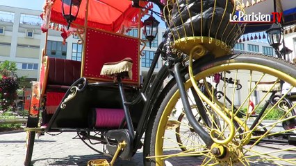 Drancy :  visite de la ville en triporteur carrosse