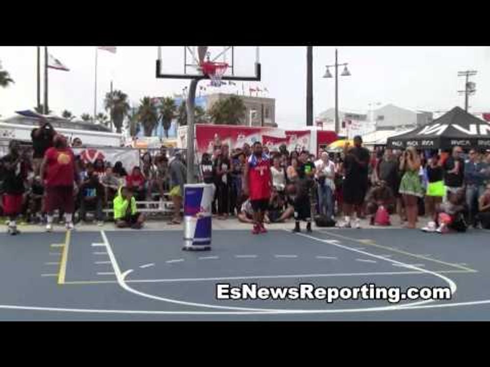 slam dunks in venice beach - vbl dunk contest