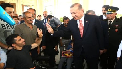 Cumhurbaşkanı Erdoğan'dan, 15 Temmuz'da Darbeciler Tarafından Başından Vurulan Turgut Aslan'a...
