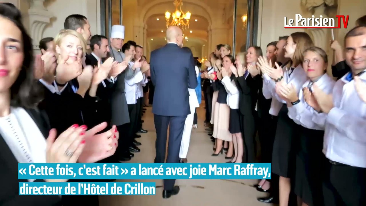 Haie d’honneur pour l’ouverture de l’hôtel de Crillon