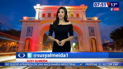Susana Almeida Pronostico del Tiempo 5 de Julio de 2017