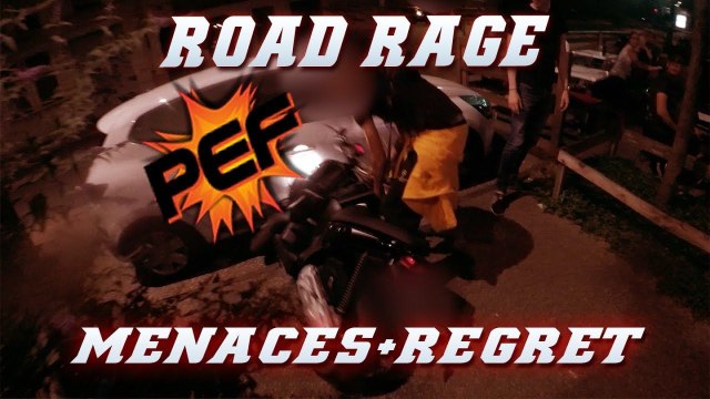 Road rage entre un motard et un scootériste (Lyon)