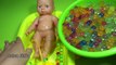 Bebé baño fue muñeca pato gelatina tiempo con muñecas del bebé pato del baño comparten