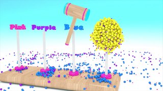Learning Colors with 3D Lollipops for Kids Children Toddlers
