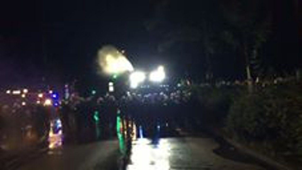 Hamburg Police Use Water Cannon Against G20 Protesters