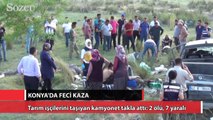 Konya'da feci kaza