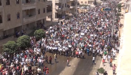 Télécharger la video: Thousands of Kurds Protest Turkish Military Operations Near Afrin