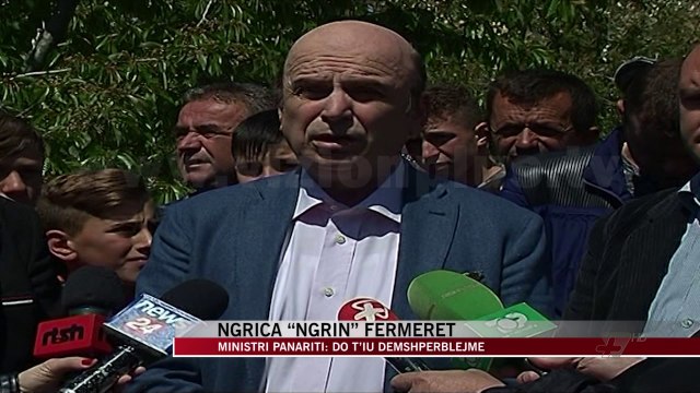Ngricat, Panariti: Fermerët do të dëmshpërblehen - News, Lajme - Vizion Plus