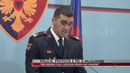 Policia: Protesta e PD, e paligjshme - News, Lajme - Vizion Plus