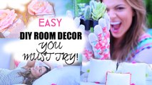 Easy DIY Room Decorations inspired by Tumblr!By Motafam