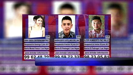 Alarma por desaparición de 3 jóvenes