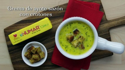 CREMA DE AYOTE | Recetas rápidas y fáciles de comida saludable | NUMAR