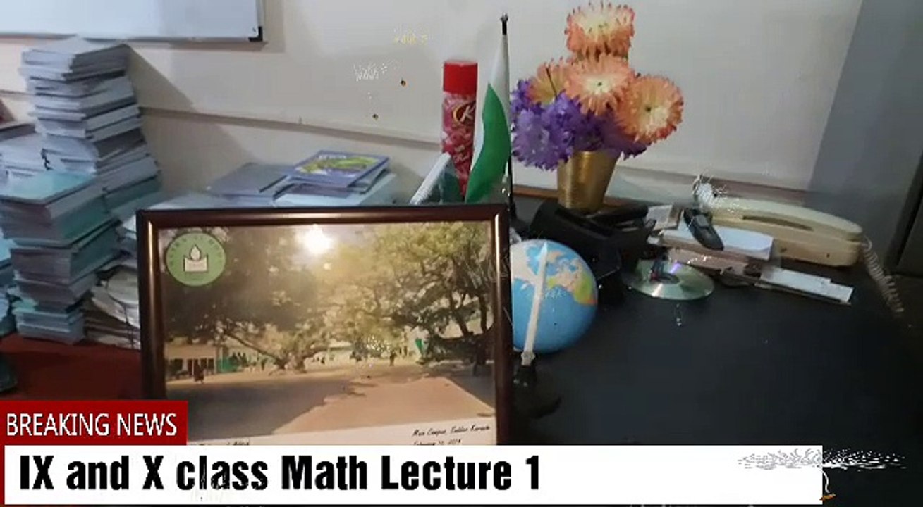 IX and X Class Math Lecture 1