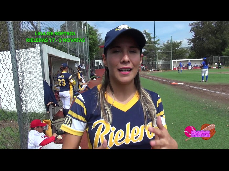 Softbol municipal  Rieleras 17 vs 2 Novatas