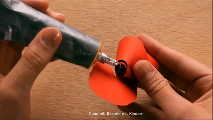 فكرة بسيطة وجميلة بالورق الملون للاطفال سهلة الصنع