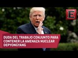Trump critica a China por sus intercambios comerciales con Corea del Norte