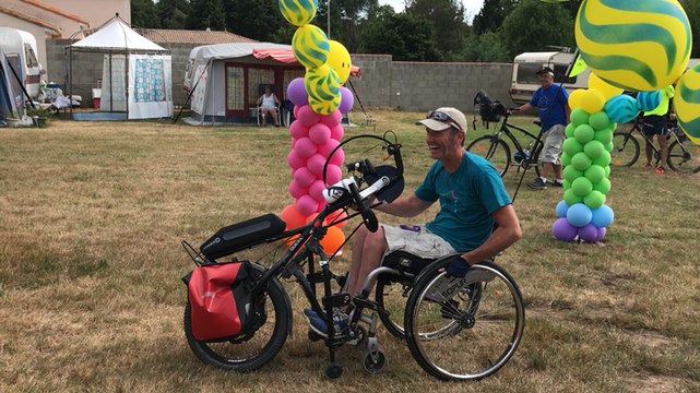 Steve Lucas a parcouru 1 400 km en handbike