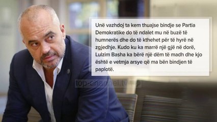 Rama: PD do hyjë në zgjedhje - Top Channel Albania - News - Lajme