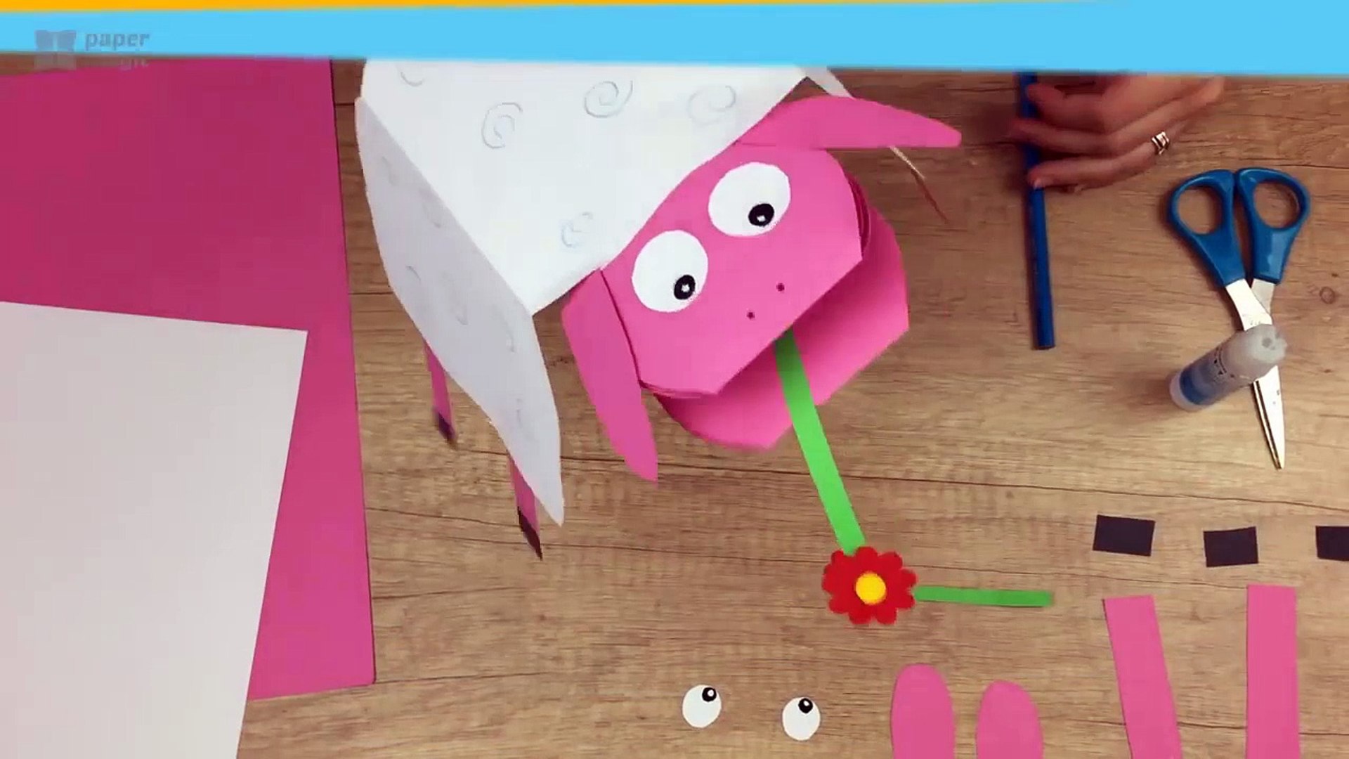 لعبة رائعة و مسلية بالورق الملون للاطفال - فيديو Dailymotion