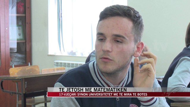 Të jetosh me matematikën, 17-vjeçari që synon “MIT” e “Oksford” - News, Lajme - Vizion Plus