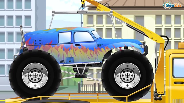 Мультики про Машинки в Городе МОНСТР ТРАК Гонки Мультфильмы для детей