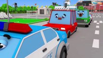 Carro de Polícia | Caminhão e Carros Crianças | Desenhos Animados para Crianças