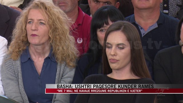 Basha: 18 qershori ka rënë, të dielen në Kavajë bie Republika e vjetër - News, Lajme - Vizion Plus