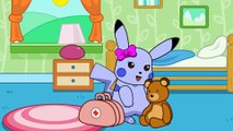 Mega Pikachu play in Doctor Finger Family Nursery Rhymes, Animation Rhymes, Songs for Children