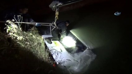 Otomobil Sulama Kanalına Uçtu: 1 Kişi Kayıp