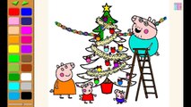Arte globos libro Navidad para colorear divertido Niños momia páginas cerdo árbol vídeos Cerdos peppa