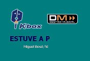 Miguel Bose - Estuve A Punto De (Karaoke)