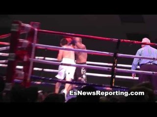 pelos garcia wins by KO takes fight on two day 3 weight classes up
