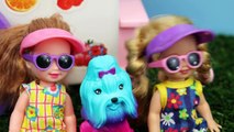 FROZEN KIDS Open Barbie Kool Aid Stand with Disney Frozen Elsa Anna Spidey Barbie Park Dis