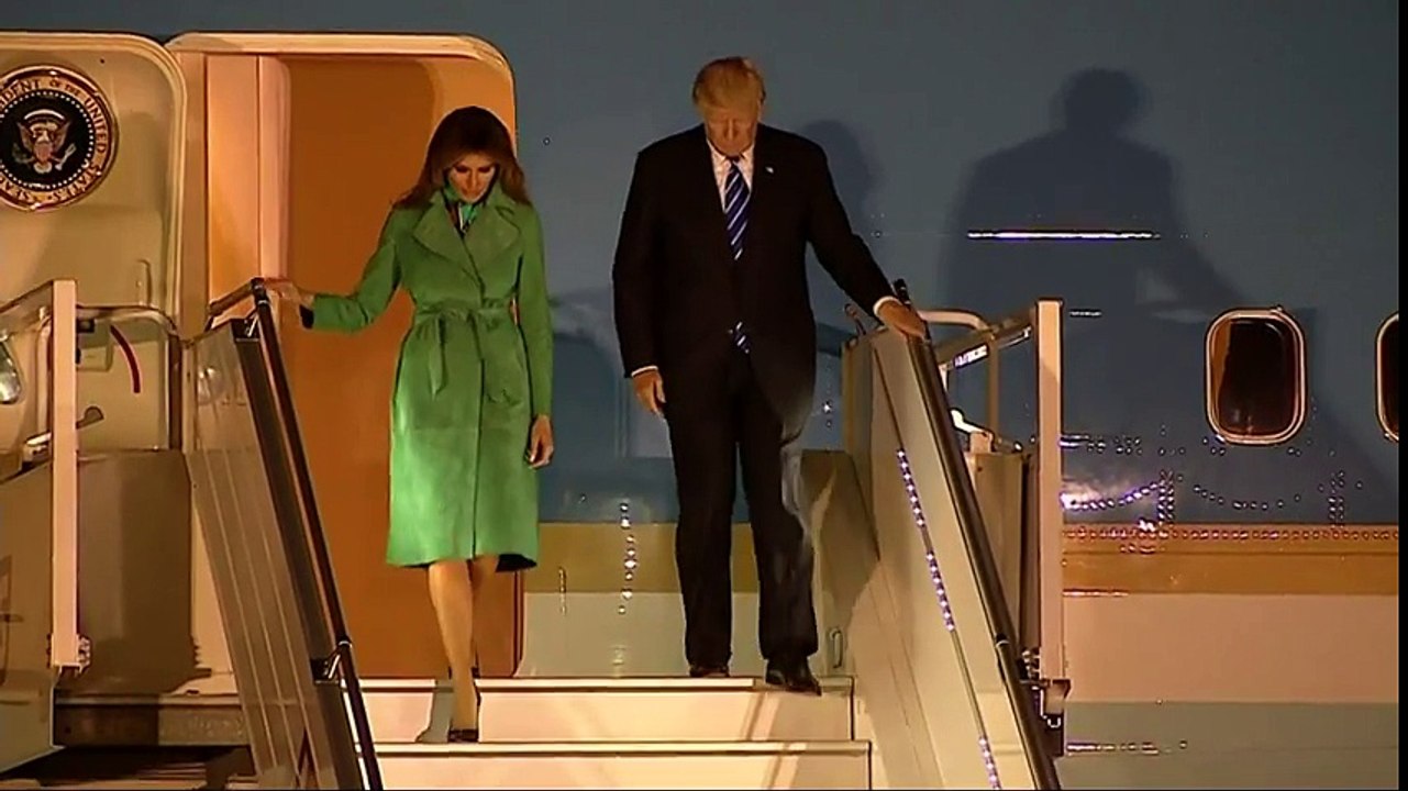 Raw׃ Trump Arrives in Poland Ahead of G20 Summit and please follow me