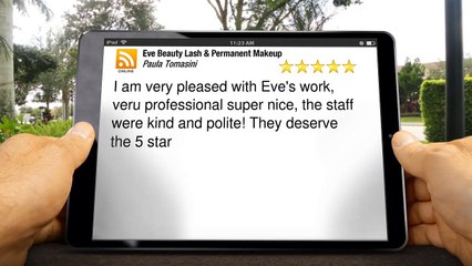 Eve Beauty Peabody Excellent Five Star Review by Paula Tomasini