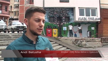 Edhe një tjetër mural vetëdijësues i shtohet qytetit të Gjakovës - Lajme