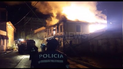 Ora News - Digjet banesa në Shkodër, kati i parë shërbente si lokal